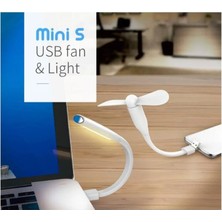 St. Morritz Pratik Taşınabilir Mini USB Fan & Masa Lambası