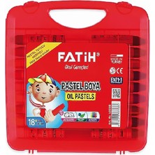 Fatih King Size Çantalı Pastel Boya 18Lİ