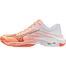 Mizuno Wave Lightning Elite Unisex Voleybol Ayakkabısı Beyaz / Turuncu