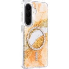 Asa Store Onegif Samsung Galaxy A37 5g Lotus Simli Magsafe Kapak - Turuncu