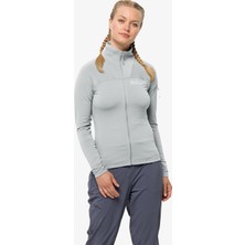 Jack Wolfskin Prelight Fz Kadın Gri Eşofman Üstü