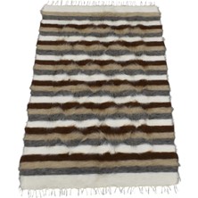 Kilim Antik El Dokuma Tiftik Yün Siirt Battaniyesi Kilim 1749 - Yeni - Çok Renkli