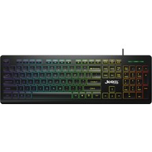 Şara Bilişim Jedel K510 Rgb Aydınlatmalı Kablolu Ofis ve Gaming Klavye