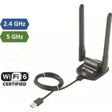 D-Link D-Lınk DWA-X1852/EU Wıreless AX1800 Wı-Fı 6 USB Adaptör