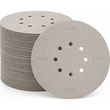 Zenflex Alçıpan Duvar Zımparası 125 mm | 8 Delikli | 100 Kum | 50 Adet | Ekonomik Paket