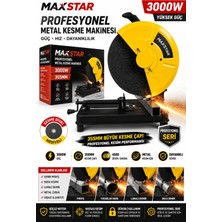 Maxstar 3000W Profesyonel Profil ve Metal Kesme Makinesi 355 mm – 45° Açılı Demir Boru Profil Kesim