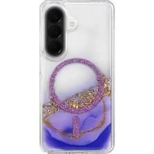 Asa Store Onegif Samsung Galaxy A37 5g Lotus Simli Magsafe Kapak - Mor