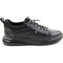 Bambi Siyah Hakiki Deri Erkek Sneaker E01401082240