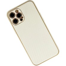 Asa Store iPhone 12 Pro Max Kılıf Coco Karbon Silikon - Beyaz