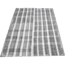 Kilim Antik El Dokuma Ekoseli Pamuklu Yün Kilim 1735 - Yeni - Çok Renkli