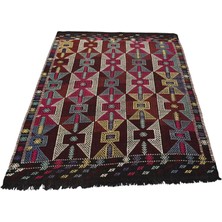 Kilim Antik El Dokuma Balıkesir Yörük Yün Cecim Kilim 1748 - Yeni - Çok Renkli