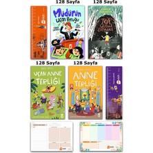 Timaş Çocuk 3. ve 4. Sınıf Uçan Anne Terliği - Anne Terliği - Müdürün Uçan Peruğu - Top Yutan Ormanı Set 4 Kitap