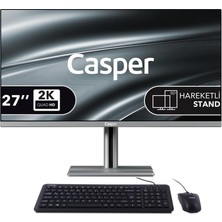 Casper Nırvana A97.1362-DQ00A-V-G Grı I7 13620H 32GB 1tb Nvme SSD 27" Pıvot W11 Home All In One