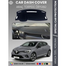 Renault Clio 5 (2019-2023) Torpido Örtüsü Ön Göğüs Koruma Torpido Koruma Birebir Uyum Kaymaz