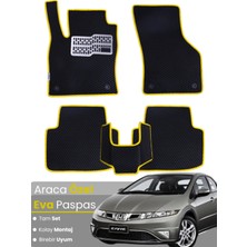 Honda Civic-Fk/fn Hatchback 5 Kapı (2006-2012) Uyumlu Eva Paspas Tam Set–araca Özel