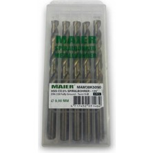 Maier Hss Co.%8 Spiralbohrer 9 mm Hss Matkap Ucu – Metal Delme(5 Adet)