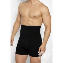 DC Premium Erkek Korse Boxer Şort Göbek Toparlayıcı Sıkılaştırıcı Bel Bacak Vücut Şekillendirme Korsesi