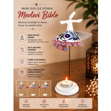 Mum Işığıyla Dönen Semazen - Dönen Mumluk - Isıyla Dönen Mumluk