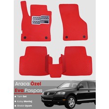 Volkswagen Touareg (2002-2010) Uyumlu Eva Paspas Tam Set–oto Paspas,araca Özel,tam Koruma