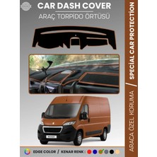 Peugeot Boxer (2017-2021) Torpido Örtüsü Panel Koruma Torpido Koruma Tam Uyum Kaymaz Özel Kesim