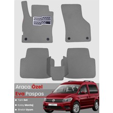 Volkswagen Caddy (2011-2020) Uyumlu Eva Paspas Tam Set–oto Paspas,araca Özel,su Geçirmez