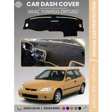Honda Civic ( Ej-Ek-Em) (1995-2000) Torpido Örtüsü Göğüs Koruma Tam Uyum Uv Koruma Kaymaz