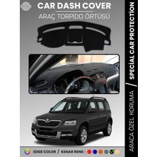 Skoda Yetı (2009-2017) Torpido Örtüsü Ön Göğüs Halı Torpido Koruma Tam Uyum Kaymaz Uv Koruma