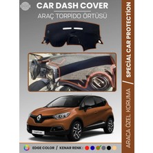 Renault Captur 1 (2013-2019) Torpido Örtüsü Ön Göğüs Koruma Torpido Koruma Araca Özel Tam Uyum