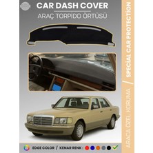 Mercedes S Class W126 (1979-1991) Torpido Örtüsü Premium Kalite Torpido Koruma Özel Kesim Uv Koruma