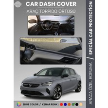 Opel Corsa F (2019+) Torpido Örtüsü Ön Göğüs Koruma Torpido Koruma Birebir Uyum Kaymaz Özel Kesim