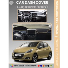 Peugeot 208 (2012-2019) Torpido Örtüsü Ön Göğüs Koruma Torpido Koruma Birebir Uyum Kaymaz Özel Kesim