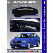Skoda Rapid (2013-2017) Torpido Örtüsü Ön Göğüs Halı Torpido Koruma Tam Uyum Kaymaz Uv Koruma