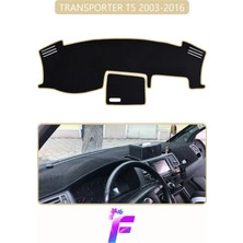 Volkswagen T5 (2003-2016) Uyumlu Torpido Örtüsü | Yansıma Önleyici | Tam Koruma | Hızlı Montaj | K61