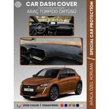Peugeot 208 (2019-2025) Torpido Örtüsü Ön Göğüs Koruma Torpido Koruma Birebir Uyum Kaymaz Özel Kesim