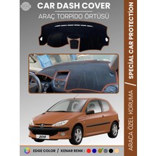 Peugeot 206 Makyajlı Kasa (2003-2009) Torpido Örtüsü Ön Göğüs Torpido Koruma Birebir Uyum Kaymaz