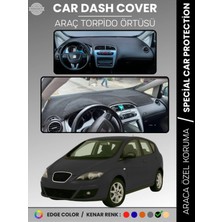 Seat Altea (2010-2015) Torpido Örtüsü Panel Halı Koruma Tam Uyum Uv Koruma Hızlı Montaj