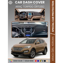 Hyundai Santafe (2012-2017) Torpido Örtüsü Ön Göğüs Tam Uyum Çatlamayı Önler Kaymaz Kolay Montaj