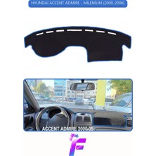 Hyundai Accent Admire/milenium (2000-2006) Torpido Örtüsü | Güneşten, Isıdan, Çatlamadan Korur | F95