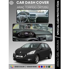 Peugeot 208 A9 (2012-2019) Torpido Örtüsü Ön Panel Koruma Tam Uyum Uv Koruma Kaymaz Kolay Montaj