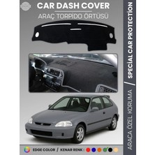 Honda Civic ( Ej-Ek-Em) (1995-2000) Torpido Örtüsü Göğüs Koruma Tam Uyum Uv Koruma Kaymaz