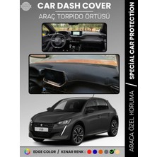 Peugeot 208 (2019-2025) Torpido Örtüsü Ön Göğüs Koruma Torpido Koruma Birebir Uyum Kaymaz Özel Kesim