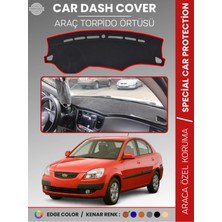 Kia Rio Pride (2005-2011) Torpido Örtüsü Ön Panel Halı Torpido Koruma Tam Uyum Araca Özel Kaymaz