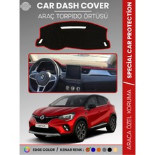 Renault Captur (2019-2024) Torpido Örtüsü Ön Göğüs Koruma Torpido Koruma Araca Özel Tam Uyum
