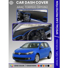Volkswagen Golf 6 (2008-2012) Torpido Örtüsü Ön Göğüs Koruma Tam Uyum Uv Koruma