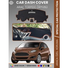 Ford Fiesta (2008-2017) Torpido Örtüsü Ön Panel Koruma Tam Uyum Çatlamayı Önler Kolay Montaj