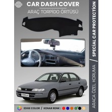 Toyota Corolla E100 (1991-1995) Torpido Örtüsü Ön Göğüs Koruma Araca Özel Çatlamayı Önler Kaymaz