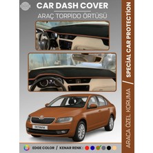 Skoda Octavıa A7 (2013-2019) Torpido Örtüsü Ön Göğüs Halı Torpido Koruma Tam Uyum Kaymaz Uv Koruma