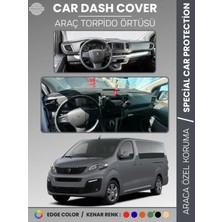 Peugeot Traveller (2016-2023) Torpido Örtüsü Panel Koruma Torpido Koruma Tam Uyum Kaymaz Özel Kesim