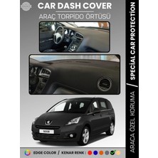 Peugeot 5008 (2011-2014) Torpido Örtüsü Panel Koruma Torpido Koruma Tam Uyum Kaymaz Özel Kesim