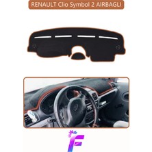 Renault Symbol 2 Uyumlu Torpido Örtüsü | Yansıma Önleyici | Tam Koruma | Kolay ve Hızlı Montaj | J70